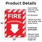 Signmission Fire Extinguisher with Arrow OSHA ANSI Sign, Plastic, 10in W x 14in L, 2PK OS-2PACK-MISC-P-1014-L-19492 - alternate 7